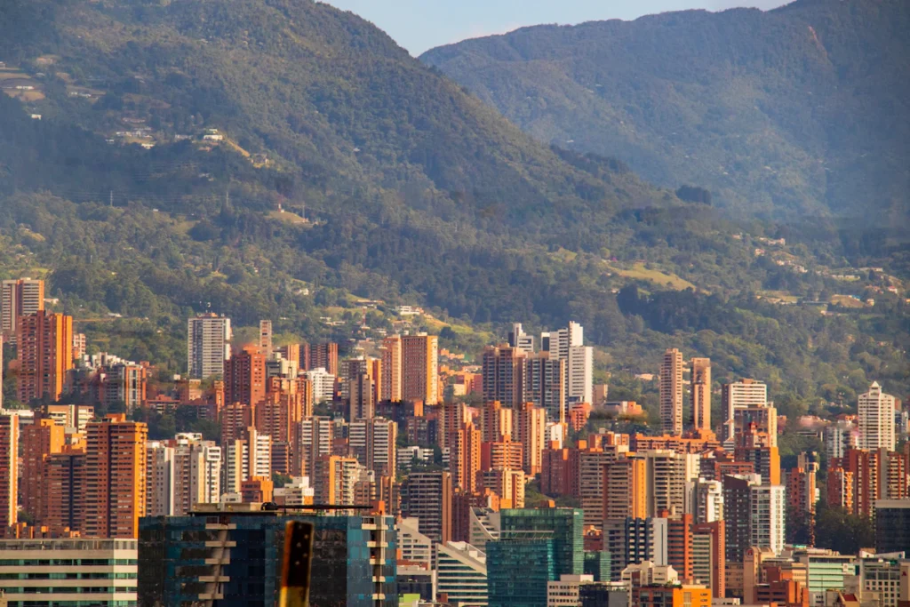 Medellín, the City of Eternal Spring, among mountains